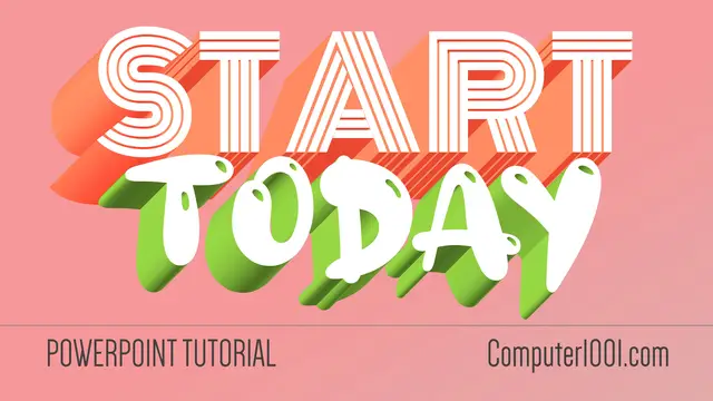 'Video thumbnail for Create 3D Text in PowerPoint (1)'