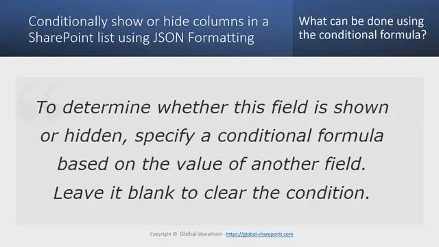 'Video thumbnail for Conditionally show or hide columns in a SharePoint Online'