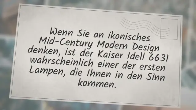 'Video thumbnail for Kaiser Idell 6631'