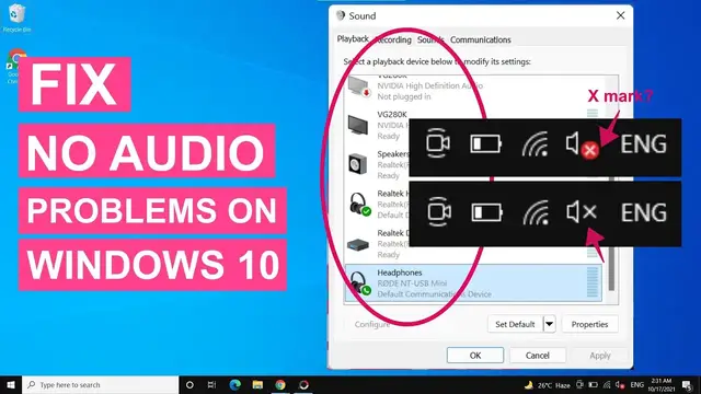 'Video thumbnail for How to Fix Sound or Audio Problems on Windows 10 | Audio Problems Solved'