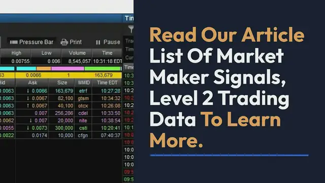 'Video thumbnail for List Of Market Maker Signals, Level 2 Trading Data'
