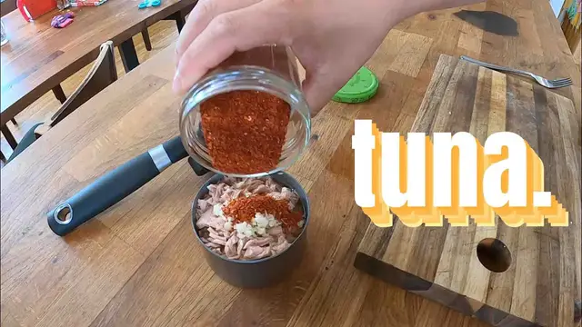 'Video thumbnail for Broke Student's How to Make Canned Tuna Taste Good | Gochugaru + Garlic = DELICIOUS'