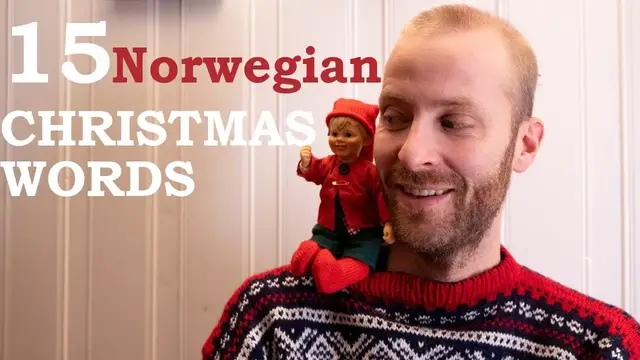 'Video thumbnail for Learn 15 Norwegian Christmas words'