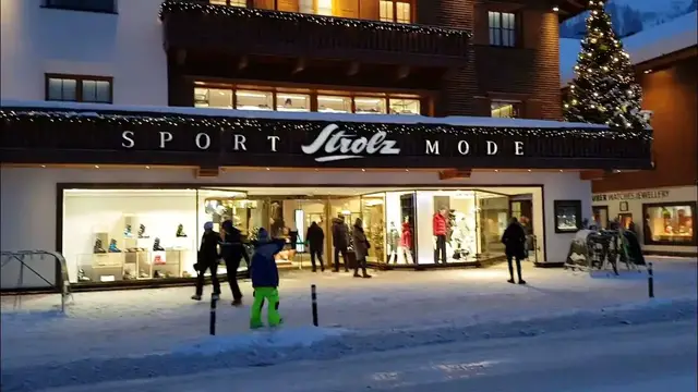 'Video thumbnail for 4K Lech Arlberg, Nightwalk Winter Wonderland in the Austrian Mountains'