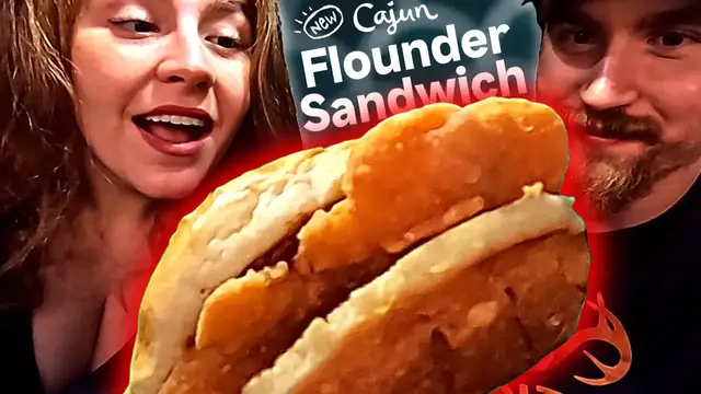 'Video thumbnail for Popeyes Spicy Flounder Fish Sandwich (ARGUMENT WITH MANAGER!)'