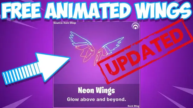 'Video thumbnail for Fortnite Party Royale - Neon Wings FREE! UPDATED!'