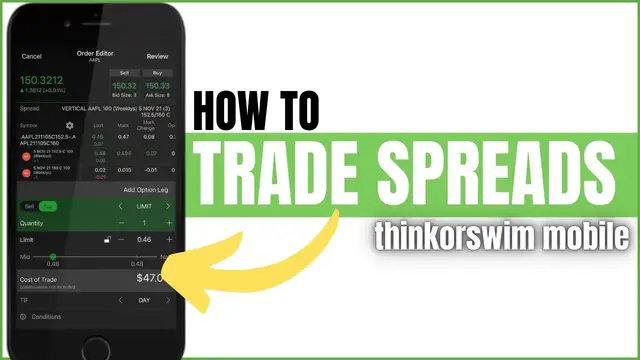'Video thumbnail for How to Trade Spreads on ThinkorSwim Mobile App'