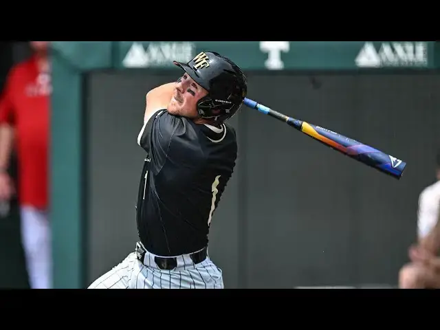 'Video thumbnail for Dalton Wentz 2025 College Baseball Highlights! | Wake Forest Demon Deacons'