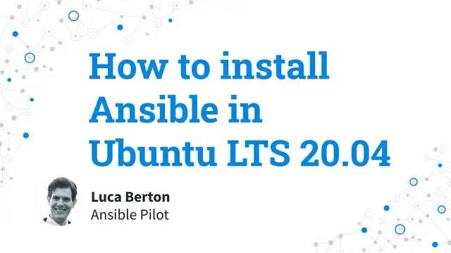 'Video thumbnail for How to install Ansible in Ubuntu 20.04 LTS using Universe and PPA repositories'