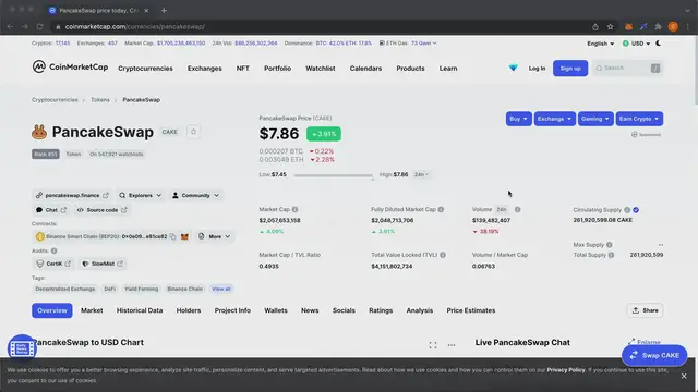 'Video thumbnail for How To Add CAKE To Your Metamask Wallet'
