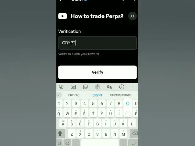 'Video thumbnail for BLUM Code Today | How to Trade Perps? #shorts'