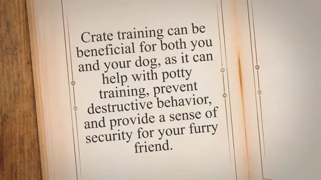 'Video thumbnail for The Ultimate Guide to Crate Training Your Dog: Tips and Tricks for Success'