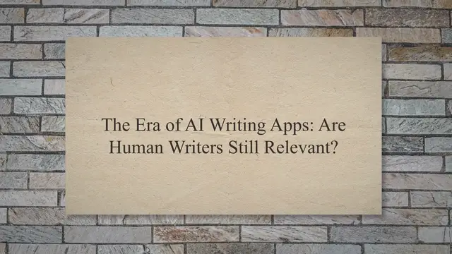 'Video thumbnail for The Era of AI Writing Apps: Are Human Writers Still Relevant?'