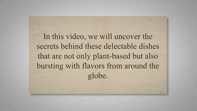 'Video thumbnail for Savor the Global Delights: Uncovering the Secrets of Unique Vegan Stews'