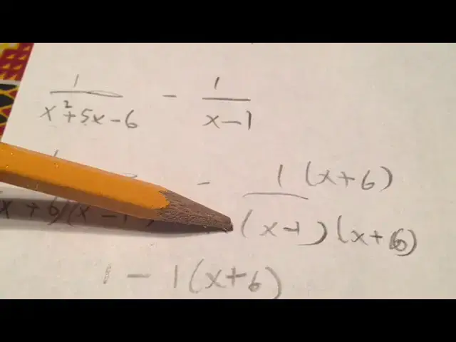 'Video thumbnail for How To Find The LCD & Simplify More Complex Rational Expressions'