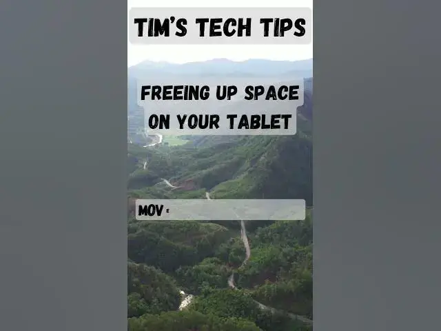 'Video thumbnail for Freeing up space on your tablet'