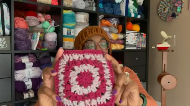 'Video thumbnail for How to make the Cross & Puff Crochet Square'