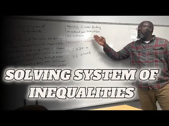 'Video thumbnail for How To Solve System Of Inequalities Graphically Part 1'