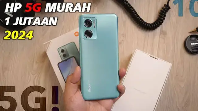 'Video thumbnail for 5 HP 5G Murah 1 Jutaan Terbaik 2024 Terlaris di Pasaran'