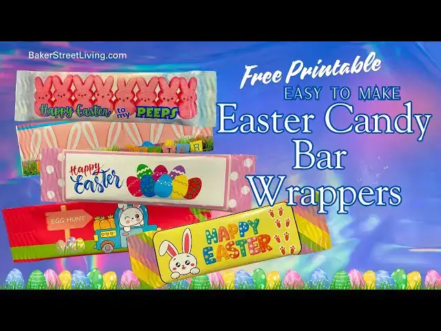 'Video thumbnail for DIY Printable Easter Candy Bar Wrappers'