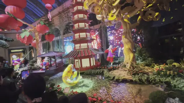 'Video thumbnail for 2023 Lunar New Year Display at Bellagio Conservatory'