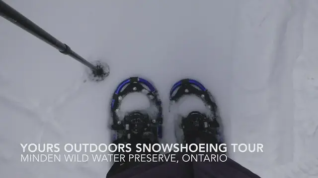 'Video thumbnail for Yours Outdoors Snowshoeing Tour - Halliburton Ontario'