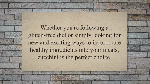 'Video thumbnail for Deliciously Gluten-Free: Unlocking the Magic of Zucchini in Your Kitchen'