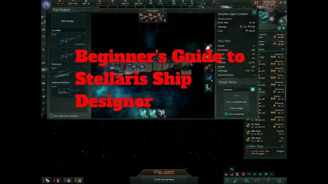'Video thumbnail for The PCPH Stellaris Guide to Ships and Ship Designer'