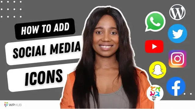'Video thumbnail for How To Add Social Media Icons To WordPress?'