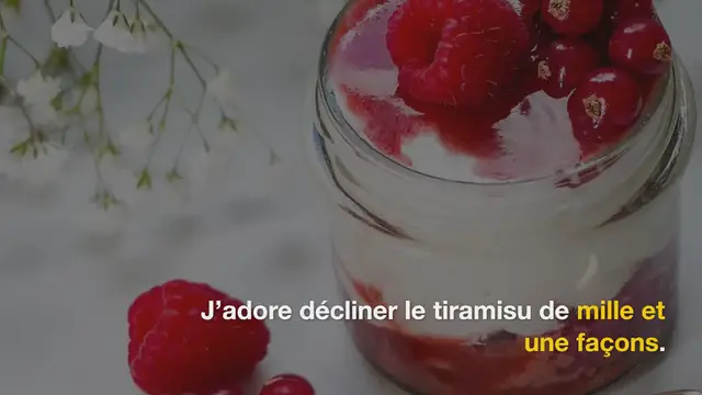 'Video thumbnail for Tiramisu aux fruits rouges (fraise, framboise)'