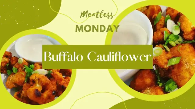 'Video thumbnail for Buffalo Cauliflower Wraps // Meatless Monday // Jeni Gough'
