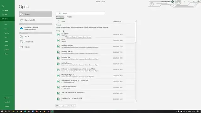 'Video thumbnail for How To Open an Excel File'