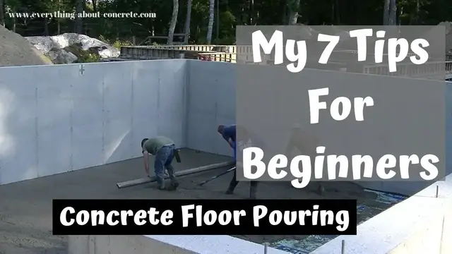 'Video thumbnail for Concrete Floor Pouring | Installing A Concrete Floor For Beginners'