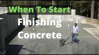 'Video thumbnail for When To Start Finishing Concrete (My Tips & Techniques)'