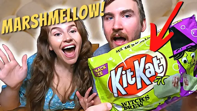 'Video thumbnail for Witch's Brew Kit Kat With MARSHMELLOW! YUMMY!!'
