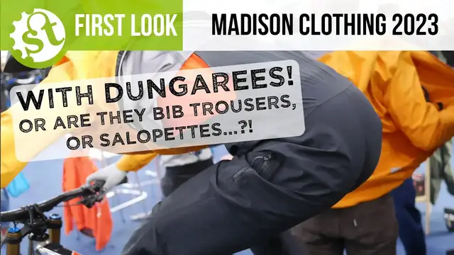 'Video thumbnail for First Look: Madison Mountain Bike Outerwear for Autumn 2023 - with dungarees!'