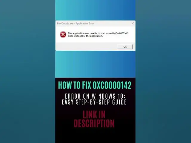 'Video thumbnail for How to Fix 0xc0000142 Error on Windows 10 Easy Step by Step Guide'