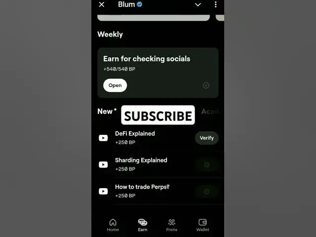 'Video thumbnail for DeFi Explained - Blum Code Today #shorts'