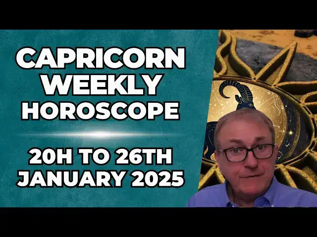'Video thumbnail for Capricorn Weekly Horoscope 20th - 26th January 2025 + Astrology insights'