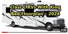 'Video thumbnail for Class C RVs With King Bed Floorplan'