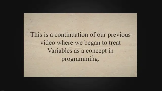 'Video thumbnail for General Programming: Declaring Variables'