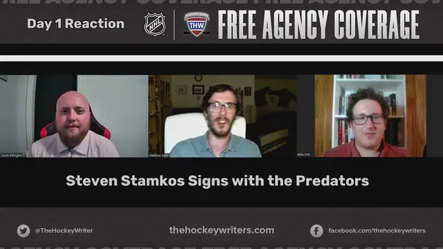 'Video thumbnail for 2024 NHL Free Agency - Reaction to Steven Stamkos Signing with the Nashville Predators'