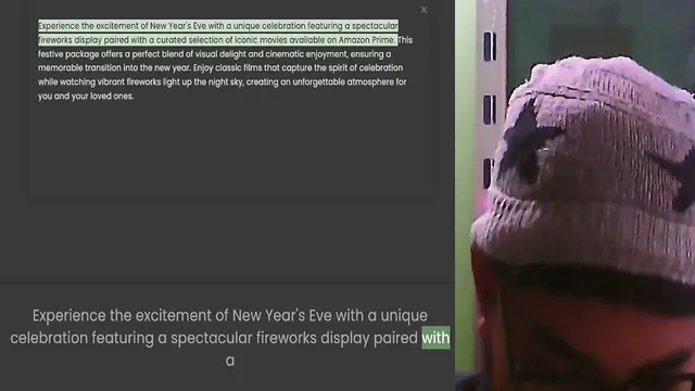 'Video thumbnail for Experience the excitement of New Year's Eve with a unique celebration featuring a spectacular fireworks display paired with a curated selection of iconic movies available on Amazon Prime. This festive package offers a perfect blend of vis'