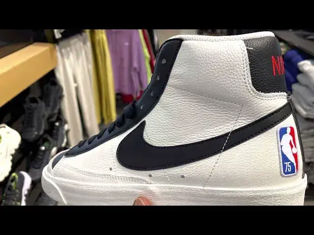 'Video thumbnail for Quick Look At The NBA 75th Anniversary  Nike Blazer Mid 77 & Buy It Now'