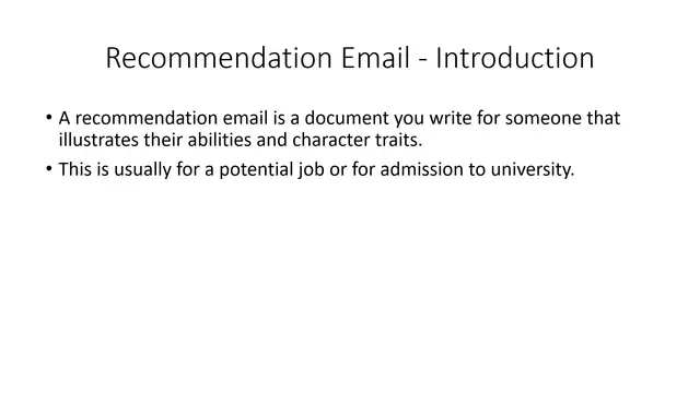 'Video thumbnail for Write Professional Emails in English - Recommendation Emails'