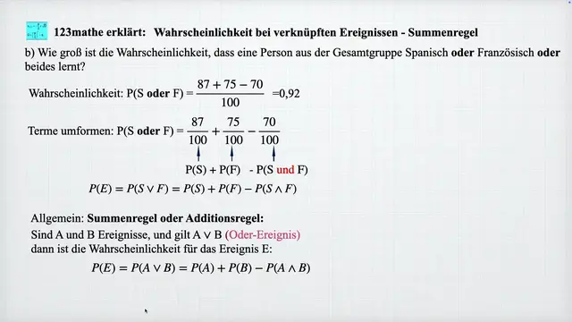 'Video thumbnail for Wahrscheinlichkeit-verknüpfte'
