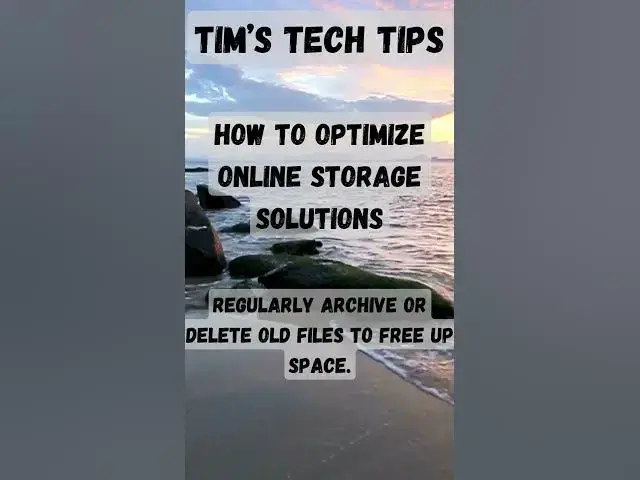 'Video thumbnail for How to optimize online storage solutions'