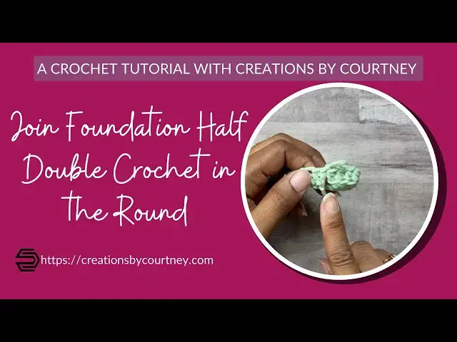 'Video thumbnail for Join Foundation Half Double Crochet in the Round'