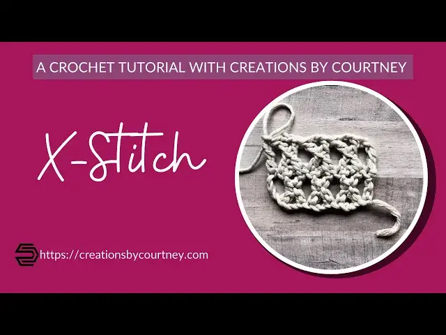 'Video thumbnail for How to Crochet the X-stitch #crochetutorial'