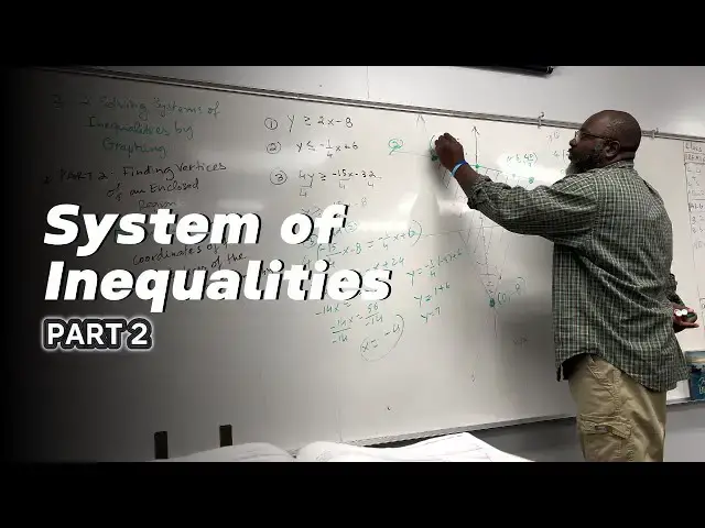 'Video thumbnail for How To Solve system Of Inequalities Part 2: Finding Coordinate Vertices'